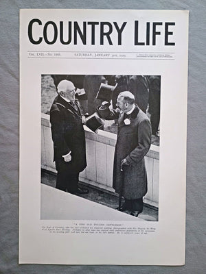 George Coventry, 9th Earl of Coventry and King George V Country Life Magazine Portrait, Frontispiece, January 31 1925. LVII No. 1465

The featured frontispiece this week is a portrait of The Earl of Coventry