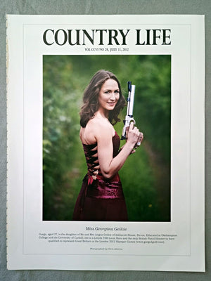 Miss Georgina Geikie - Gorgs, aged 27, is the daughter of Mr and Mrs Angus Geikie of Addiscott House, Devon. Educated at Okehampton College and the University of Cardiff, she is a Lloyds TSB Local Hero and the only British Pistol Shooter to have qualified to represent Great Britain in the London 2012 Olympic Games.