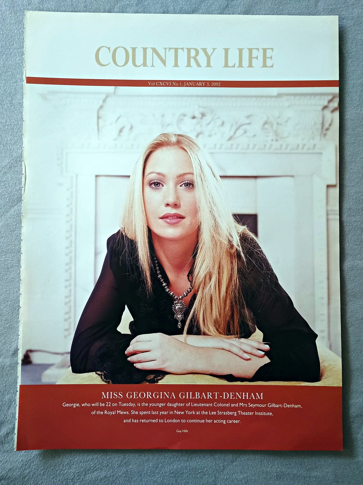 Miss Georgina Gilbart-Denham - Georgie, who will be 22 on Tuesday, is the younger daughter of Lieutenant Colonel and Mrs Seymour Gilbart-Denham, of the Royal Mews. She spent last year in New York at the Lee Strasberg Theater Institute, and has returned to London to continue her acting career