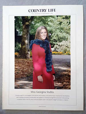 Miss Georgina Stubbs - Georgina, aged 27, is the daughter of Mr and Mrs David Stubbs, of The White House, Ocle Pychard, Herefordshire. After studying accountancy at Newcastle, she qualified as a chartered management accountant while working at Goldman Sachs in the City. She is now pursuing her career in the dynamic hedge fund industry in Mayfair.
