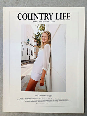 Miss Idina Moncreiffe - Idina, 17, is the eldest daughter of the Hon Peregrine and Mrs Moncreiffe of Easter Moncreiffe, Bridge of Earn, Scotland. Educated at Ampleforth College, she is doing the London Season before starting at Central Saint Martins, Byam Shaw, on a foundation course in fine art..