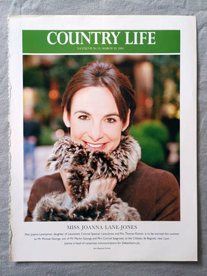 Miss Joanna Lane-Jones, daughter of Lieutenant Colonel Spencer Lane-Jones and Mrs Thomas Panton, is to be married this summer to Mr Michael George, son of Mr Martin George and Mrs Conrad Seagroatt, at the Château de Bagnols, near Lyon. Joanna is head of corporate communications for Debenhams plc