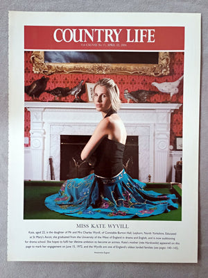 Miss Kate Wyvill - Kate, aged 22, is the daughter of Mr and Mrs Charles Wyvill, of Constable Burton Hall, Leyburn, North Yorkshire. Educated at St Mary's Ascot, she graduated from the University of the West of England in drama and English, and is now auditioning for drama school. She hopes to fulfil her lifetime ambition to become an actress. Kate's mother (née Hardcastle) appeared on this page to mark her engagement on June 15, 1972, and the Wyvills are one of England's oldest landed families.