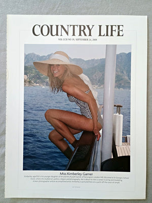 Miss Kimberley Garner - Kimberley, aged 18, is the younger daughter of Mr and Mrs Russell Garner, of Kensington, London W8. Educated at St George's School Ascot, where she studied art, politics, religion and photography, she is about to start a career in acting and modelling. A keen photographer and an accomplished artist, Kimberley is pictured here on a yacht off the coast of Amalfi.