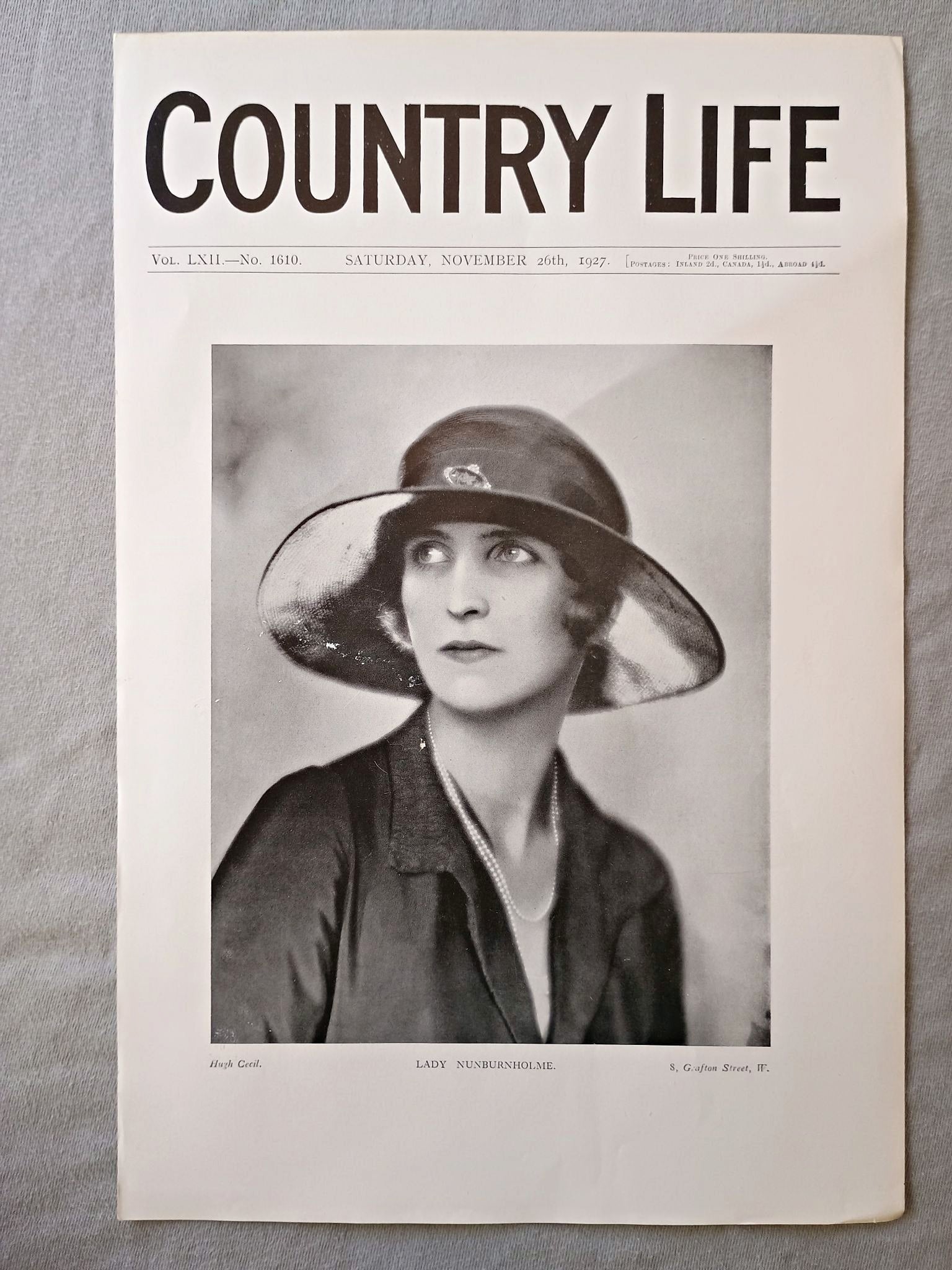 Lady Nunburnholme nee Lady Mary Beatrice Thynne Country Life Magazine Portrait, Frontispiece, November 26 1927. LXII No. 1610

The featured frontispiece this week is a portrait of Lady Nunburnholme, formerly Lady Mary Thynne
