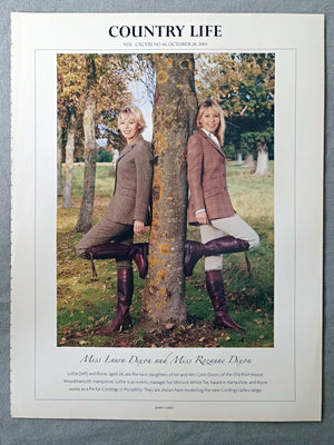 Miss Laura Dixon and Miss Rozanne Dixon - Lollie (left) and Rosie, aged 24, are the twin daughters of Mr and Mrs Colin Dixon, of the Old Post House, Woodmancott, Hampshire. Lollie is an events manager for Shirlock White Tie, based in Hampshire, and Rosie works as a PA for Cordings in Piccadilly. They are shown here modelling the new Cordings ladies range.