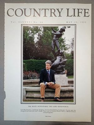 Lord Kenilworth Country Life Magazine Portrait May 14, 1992 Vol. CLXXXVI No. 20.

Lord Kenilworth, a landscape designer, who founded Siddeley Landscapes 16 years ago, has designed and built this year's Sunday Times entry at Chelsea Flower Show, a Mediterranean courtyard garden.