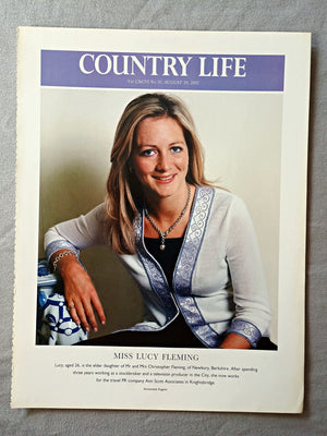 Miss Lucy Fleming - Lucy, aged 26, is the elder daughter of Mr and Mrs Christopher Fleming, of Newbury, Berkshire. After spending three years working as a stockbroker and a television producer in the City, she now works for the travel PR company Ann Scott Associates in Knightsbridge