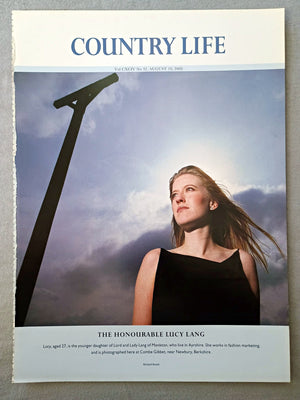 The Honourable Lucy Lang - Lucy, aged 27, is the younger daughter of Lord and Lady Lang of Monkton, who live in Ayrshire. She works in fashion marketing, and is photographed here at Combe Gibbet, near Newbury, Berkshire