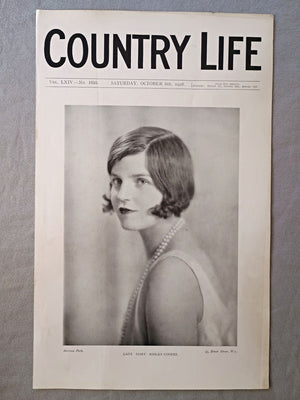 Lady Mary Sibell Ashley-Cooper Country Life Magazine Portrait, Frontispiece, October 6 1928. LXIV No. 1655

The featured frontispiece this week is a portrait of Lady Mary Ashley-Cooper, eldest daughter of the Earl and Countess of Shaftesbury