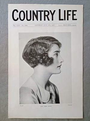 Lady Mary Montagu-Douglas-Scott Country Life Magazine Portrait, Frontispiece, July 28 1928. LXIV No. 1645

The featured frontispiece this week is is a portrait of the fourth daughter of the Duke and Duchess of Buccleuch