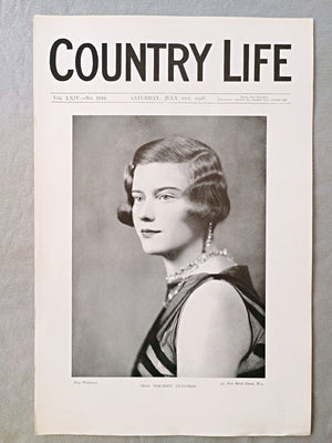 Miss Maureen Guinness Country Life Magazine Portrait, Frontispiece, July 21 1928. LXIV No. 1644

The featured frontispiece this week is a portrait of Miss Maureen Guinness
