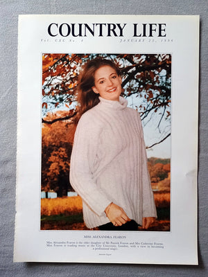 Miss Alexandra Fearon Country Life Magazine Portrait January 25, 1996. CXC No. 4

Miss Alexandra Fearon is the elder daughter of Mr Patrick Fearon and Mrs Catherine Fearon. Miss Fearon is reading music at the City University, London, with a view to becoming a professional singer