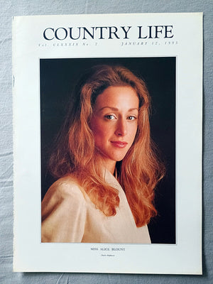 Miss Alice Blount Country Life Magazine Portrait January 12, 1995. CLXXXIX No. 2

This is an authentic original page from Country Life magazine, part of the iconic series often affectionately referred to as the “Girls in Pearls” portraits — elegant society images that captured a distinctive era of British publishing and portraiture.