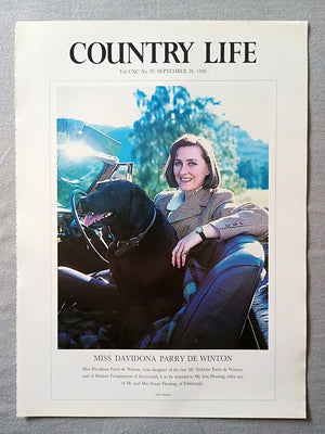 Miss Davidona Parry de Winton Country Life Magazine Portrait September 26, 1996. CXC No. 39

Miss Davidona Parry de Winton, twin daughter of the late Mr Nicholas Parry de Winton, and of Madam Farquharson of Invercauld, is to be married to Mr Iain Fleming, elder son of Mr and Mrs Stuart Fleming, of Edinburgh..
