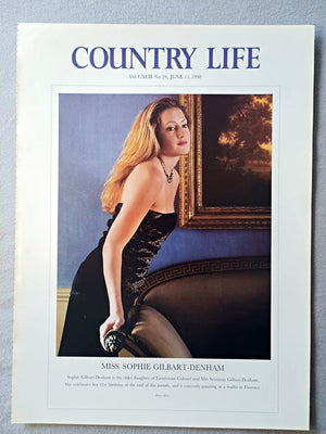 Miss Sophie Gilbart-Denham Country Life Magazine Portrait June 11 1998. CXCII No. 24

Miss Sophie Gilbart-Denham - Sophie Gilbart-Denham is the elder daughter of Lieutenant Colonel and Mrs Seymour Gilbart-Denham. She celebrates her 21st birthday at the end of this month, and is currently painting at a studio in Florence..