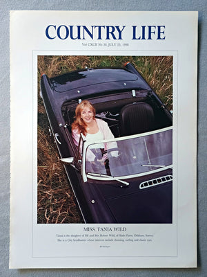 Miss Tania Wild Country Life Magazine Portrait July 23 1998. CXCII No. 30

Miss Tania Wild - Tania is the daughter of Mr and Mrs Robert Wild, of Slade Farm, Ockham, Surrey. She is a City headhunter whose interests include shooting, surfing and classic cars..