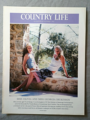 Miss Olivia and Miss Georgia Dickinson - Olivia (in front), aged 19, and Georgia, 15, are the daughters of Mr Mark Dickinson of Newbrough, Northumberland, and of the Honourable Mrs Timothy Buxton, of Coneysthorpe, North Yorkshire. They are photographed here at St Antonin du Var in the south of France. Olivia will spend part of her gap year travelling in the Far East and Italy before returning to study fine art, and Georgia is studying for her GCSEs at Queen's Gate School