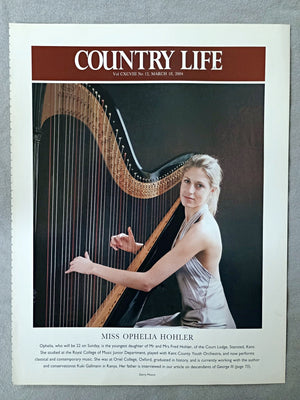 Miss Ophelia Hohler - Ophelia, who will be 22 on Sunday, is the youngest daughter of Mr and Mrs Fred Hohler, of the Court Lodge, Stansted, Kent. She studied at the Royal College of Music Junior Department, played with Kent County Youth Orchestra, and now performs classical and contemporary music. She was at Oriel College, Oxford, graduated in history, and is currently working with the author and conservationist Kuki Gallmann in Kenya. Her father is interviewed in our article on descendants of George III.