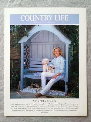 Miss Pippa Deakin, younger daughter of Mr and Mrs Timothy Deakin, of The Homestead, Rickinghall, Suffolk, is to be married to Major Peter Hunter, The Life Guards, elder son of the late Lieutenant-Colonel David Hunter, MC, Royal Marines, and of the late Mrs Hunter, of the Bahamas. A former winner of Entrepreneur of the Year, Pippa founded Pippa Pop-ins, the children's hotel and nursery schools in Fulham. She celebrates her birthday today, and is shown here with her lhasa apso terriers, Poppy and Hatty.