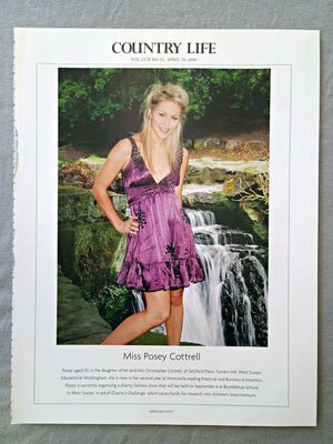 Miss Posey Cottrell - Posey, aged 20, is the daughter of Mr and Mrs Christopher Cottrell, of Selsfield Place, Turners Hill, West Sussex. Educated at Woldingham, she is now in her second year at Newcastle reading Financial and Business Economics. Posey is currently organising a charity fashion show that will be held on September 6 at Brambletye School in West Sussex, in aid of Charlie's Challenge, which raises funds for research into children's brain tumours.