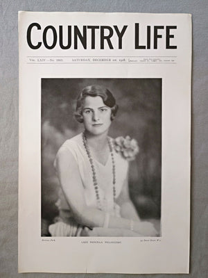 Lady Priscilla Heathcote-Drummond-Willoughby Country Life Magazine Portrait, Frontispiece, December 1 1928. LXIV No. 1663

The featured frontispiece this week is a portrait of Lady Priscilla Willoughby, who is the younger daughter of the Earl and Countess of Ancaster