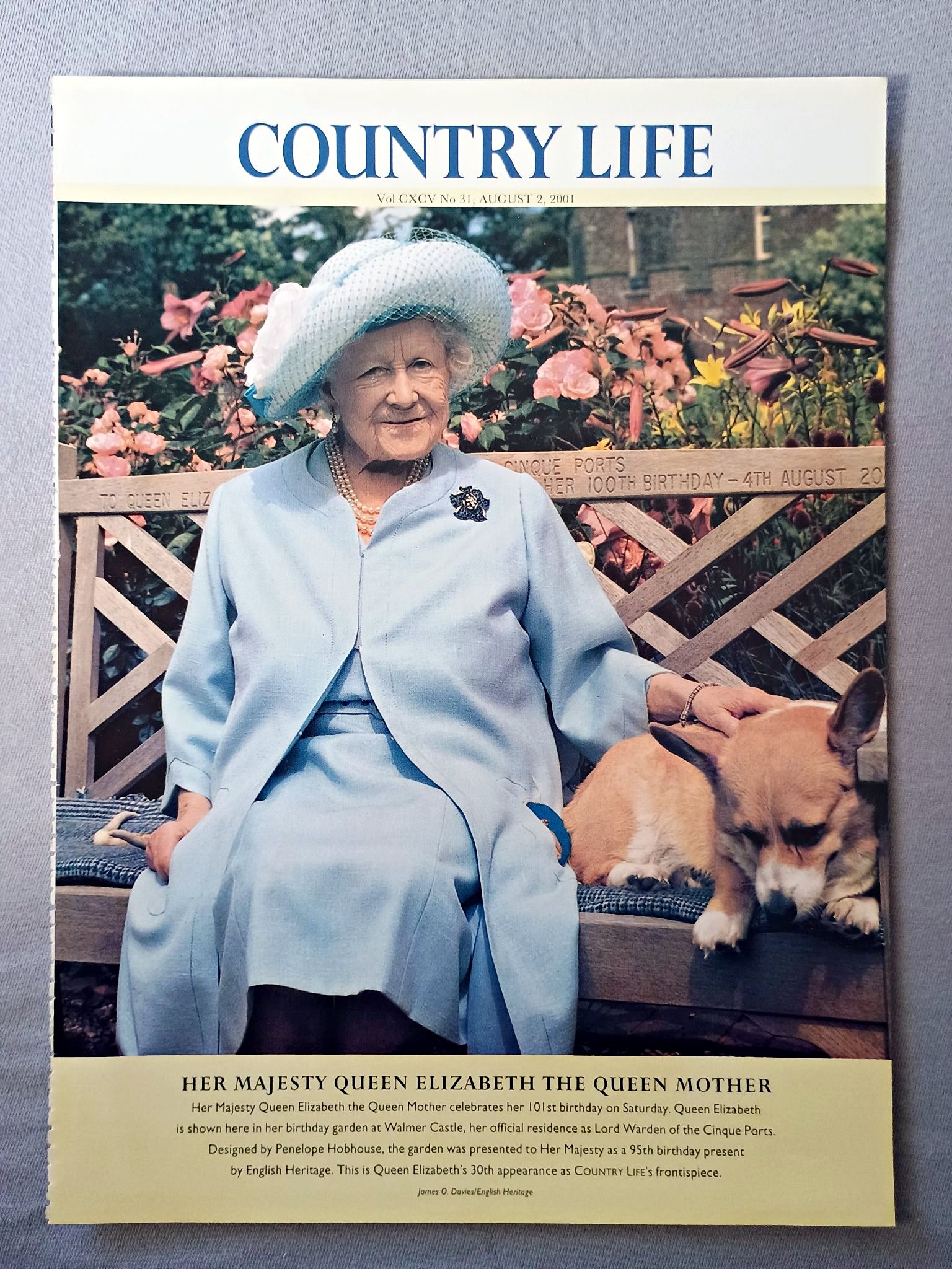 Queen Elizabeth the Queen Mother Country Life Magazine Portrait