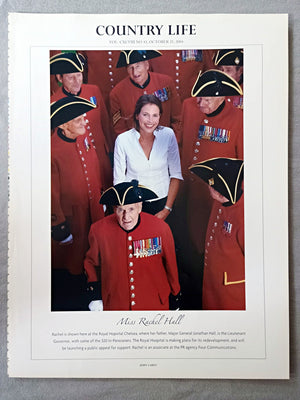 Miss Rachel Hall - Rachel is shown here at the Royal Hopsital Chelsea, where her father, Major General Jonathan Hall, is the Lieutenant Governor, with some of the 320 In-Pensioners. The Royal Hospital is making plans for its redevelopment, and will be launching a public appeal for support. Rachel is an associate at the PR agency Four Communications.