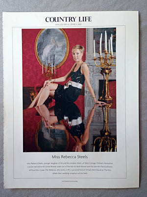 Miss Rebecca Steels, younger daughter of Mr and Mrs Andrew Steels, of West Cottage, Odiham, Hampshire, is to be married to Mr Simon Brewer, elder son of the late Mr Keith Brewer and the late Mrs Patricia Brown, of Dura Den, Cupar, Fife. Rebecca, who works in PR, is pictured here at William Kent House at The Ritz, where their wedding reception will be held.