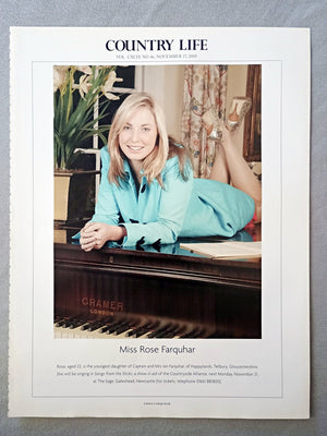 Miss Rose Farquhar - Rose, aged 22, is the youngest daughter of Captain and Mrs lan Farquhar, of Happylands, Tetbury, Gloucestershire. She will be singing in Songs from the Sticks, a show in aid of the Countryside Alliance, next Monday, November 21, at The Sage, Gateshead, Newcastle.