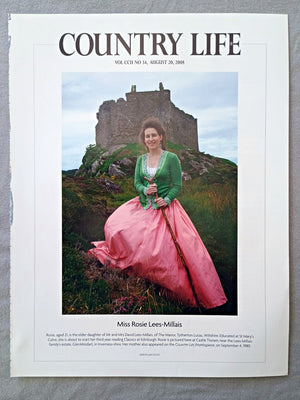 Miss Rosie Lees-Millais - Rosie, aged 21, is the elder daughter of Mr and Mrs David Lees-Millais, of The Manor, Tytherton Lucas, Wiltshire. Educated at St Mary's Calne, she is about to start her third year reading Classics at Edinburgh. Rosie is pictured here at Castle Tioram, near the Lees-Millais family's estate, GlenMoidart, in Inverness-shire. Her mother also appeared on the COUNTRY LIFE Frontispiece, on September 4, 1980.