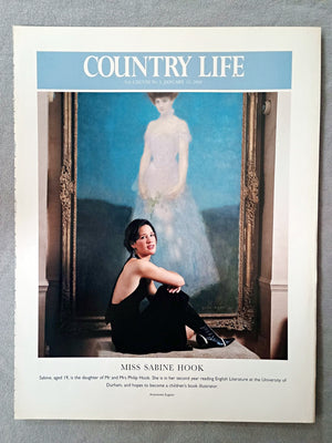 Miss Sabine Hook - Sabine, aged 19, is the daughter of Mr and Mrs Philip Hook. She is in her second year reading English Literature at the University of Durham, and hopes to become a children's book illustrator.
