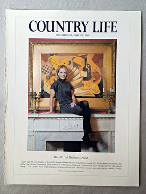 Miss Sarah Hubbard-Ford - Sarah, aged 29, is the daughter of Mr and Mrs Jonathan Hubbard-Ford of Holland Park, London W11. Born in Hong Kong and educated at The King's School, Canterbury, Sarah studied law and business at Warwick University and is now a banking lawyer with Allen & Overy LLP in London. Sarah is photographed at home in front of A Theatrical Dinner, a painting by her mother, Carolyn.