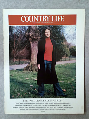 The Honourable Susan Cawley - Susan, 24 last Thursday, is the daughter of Lord and Lady Cawley, of Castle Ground, Ashton, Herefordshire. She graduated from the University of Edinburgh with a degree in mechanical engineering, and is now taking part in the new Teach First scheme, which encourages top graduates to teach for two years in challenging secondary schools in London. Susan is in her second term at Sacred Heart RC Secondary School, Camberwell..
