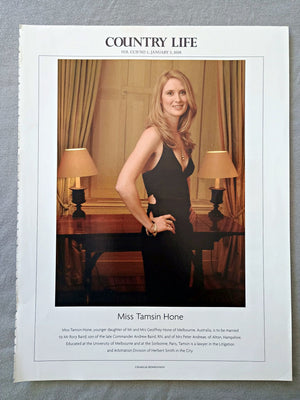 Miss Tamsin Hone, younger daughter of Mr and Mrs Geoffrey Hone of Melbourne, Australia, is to be married to Mr Rory Baird, son of the late Commander Andrew Baird, RN, and of Mrs Peter Andreae, of Alton, Hampshire. Educated at the University of Melbourne and at the Sorbonne, Paris, Tamsin is a lawyer in the Litigation and Arbitration Division of Herbert Smith in the City.