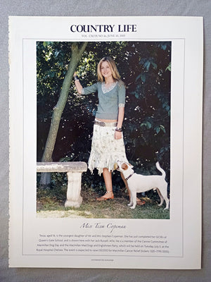 Miss Tessa Copeman - Tessa, aged 16, is the youngest daughter of Mr and Mrs Stephen Copeman. She has just completed her GCSEs at Queen's Gate School, and is shown here with her Jack Russell, Alfie. He is a member of the Canine Committee of Macmillan Dog Day and the Macmillan Mad Dogs and Englishmen Party, which will be held on Tuesday, July 5, at the Royal Hospital Chelsea. The event is expected to raise £50,000 for Macmillan Cancer Relief.