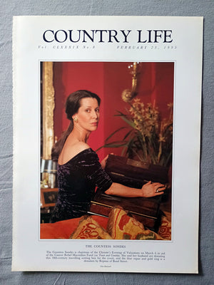 The Countess Sondes Country Life Magazine Portrait February 23, 1995. CLXXXIX No. 8

The Countess Sondes is chairman of the Christie's Evening of Valuations on March 6 in aid of the Cancer Relief Macmillan Fund (see Town and Country). She and her husband are donating this 18th-century travelling writing box for the event, and the blue topaz and gold ring is a donation by Repossi of Bond Street.