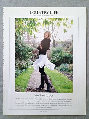 Miss Triny Buxton, second daughter of Lieutenant Colonel and Mrs Charles Buxton, of The Pleasaunce, Overstrand, Norfolk, is to be married to Mr Jonathan Pugh-Smith, elder son of Mr and Mrs John Pugh-Smith, of Town Farm, Thornage, Norfolk. Since graduating from Durham, where she met her fiancé, Triny has been teaching at prep schools in London as part of her teacher-training course at Roehampton. She is pictured here in the Chelsea Physic Garden.