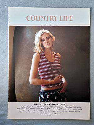 Miss Violet Naylor-Leyland - Violet, aged 17, is the elder daughter of Sir Philip and Lady Isabella Naylor-Leyland, of Milton, Peterborough, Cambridgshire. A debutante this season, Violet has completed A levels at Oundle School and will spend a gap year working in London, studying history of art in Italy and travelling in India. She hopes to read history of art at university. Milton is featured in the article on John Carr of York's work