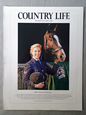 Miss Vittoria Panizzon - Vittoria, aged 25, is the daughter of the late Ingegnere Giorgio Panizzon of Vicenza, Italy, and Signora Panizzon of the Isle of Mull, Scotland. She will ride Rock Model at the Mitsubishi Motors Badminton Horse Trials this weekend. Vittoria is a Primo Aviere in the Italian Air Force, and represented Italy at the Beijing Olympics last year. She is pictured at Avington Park, Hampshire, wearing the uniform of the Italian Air Force.