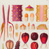 Upper detail of 1879 Anthurium jilekii antique botanical print, Plate 7 by Heinrich Wilhelm Schott, featuring a carefully ordered study of Anthurium jilekii reproductive structures, fruits and seeds.