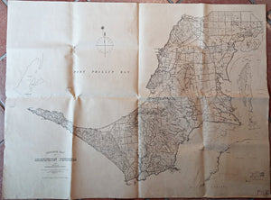 1891-Alexander-Black-Contour-Map-Mornington-Peninsula-Victoria-Australia