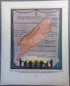 1930 Pig Print Pictorial Butchers Cutting Map