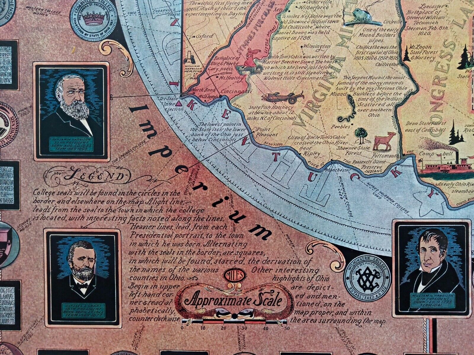 1939-Ohio-Buckeye-State-Mother-Presidents-Pictorial-Map-Poster-Arthur-Suchy-006