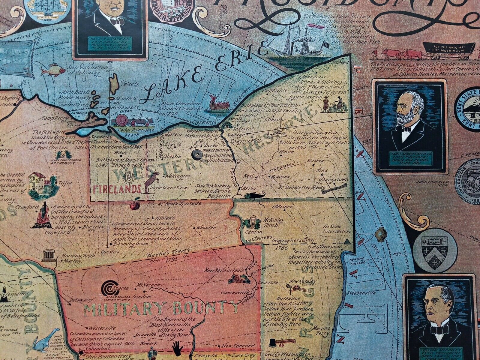 1939-Ohio-Buckeye-State-Mother-Presidents-Pictorial-Map-Poster-Arthur-Suchy-008