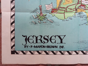 1948-Jersey-Pictorial-Map-F-Mahon-Brown-Channel-Islands-001