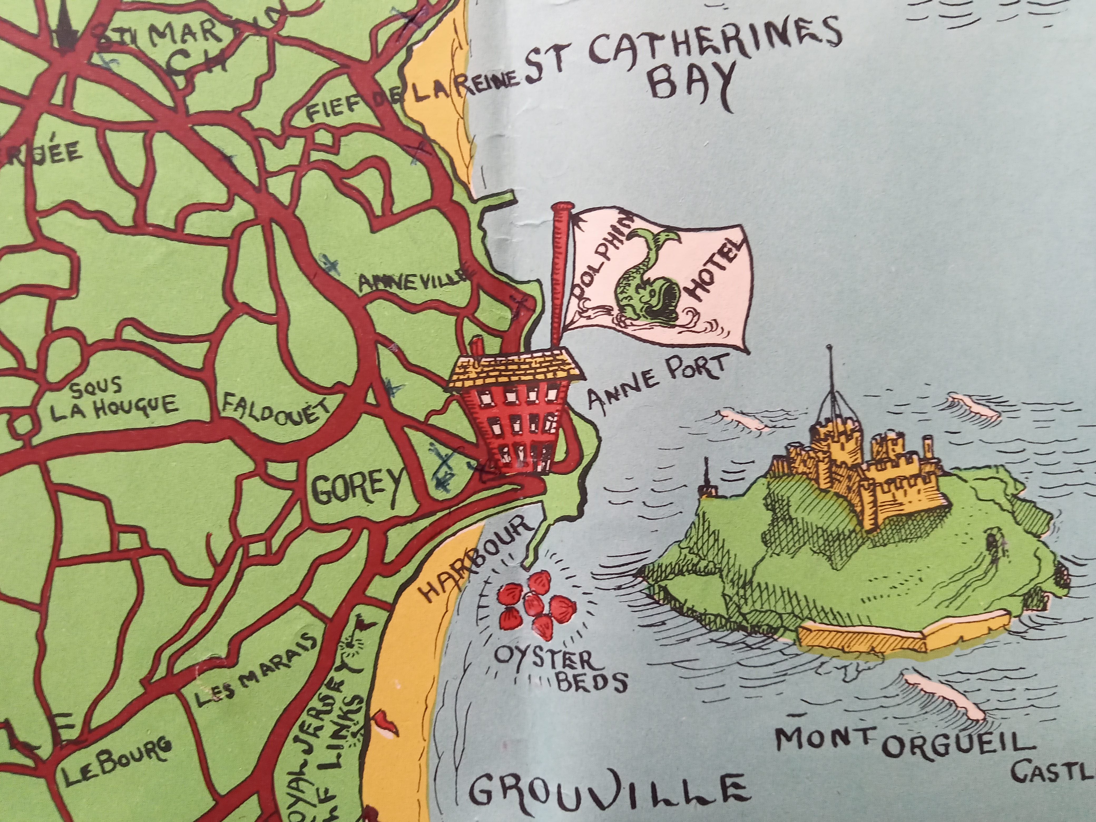 1948-Jersey-Pictorial-Map-F-Mahon-Brown-Channel-Islands-016