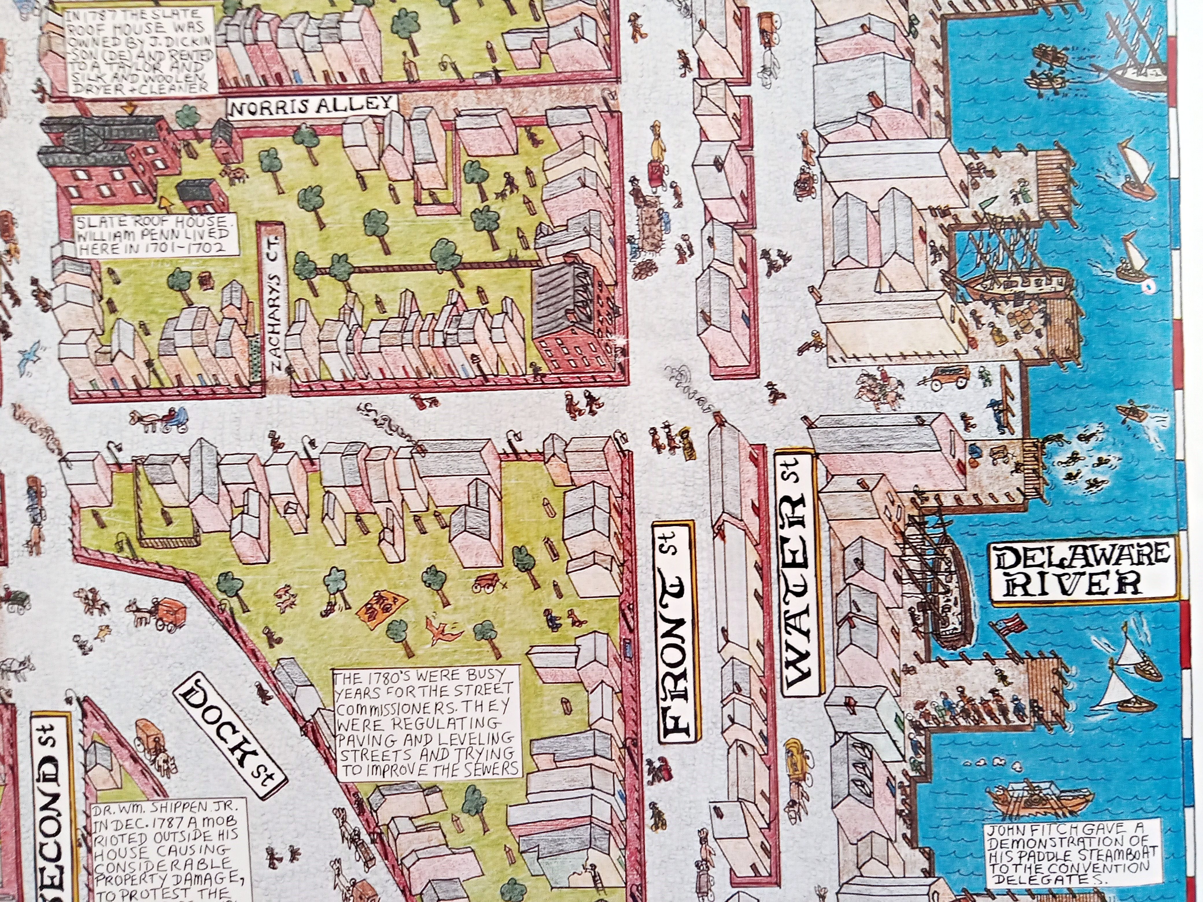 1986-bob-terrio-philadelphia-1787-pennsylvania-pictorial-map-city-plan-005
