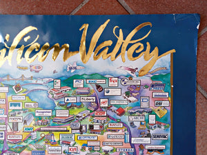 1994-CALERA-Silicon-Valley-Pictorial-Map-Calendar-Technology-Tech-Poster-002