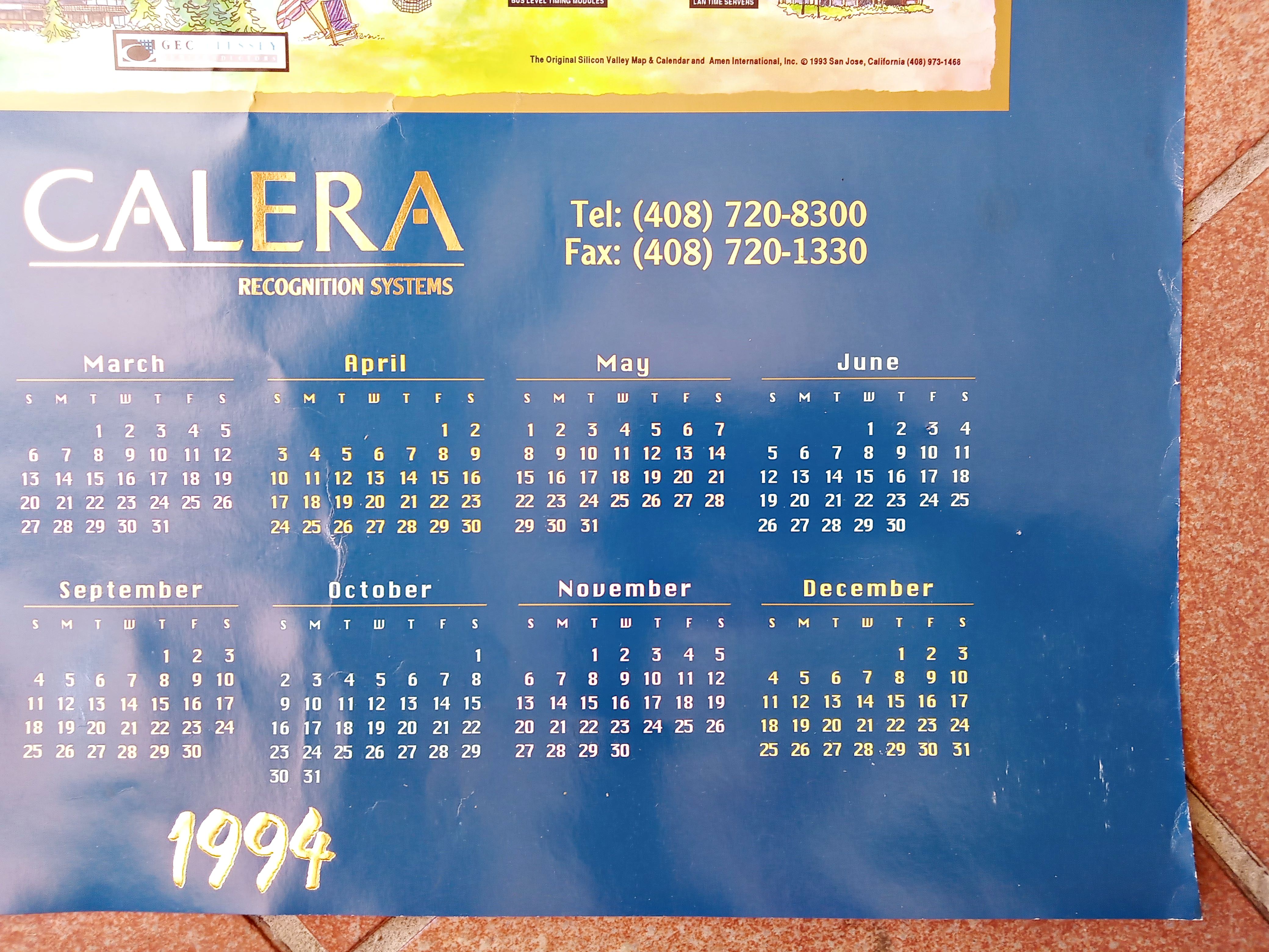 1994-CALERA-Silicon-Valley-Pictorial-Map-Calendar-Technology-Tech-Poster-004